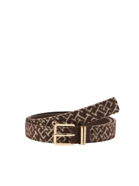 Curea Tommy Hilfiger Th Square Jacquard Maro verde
