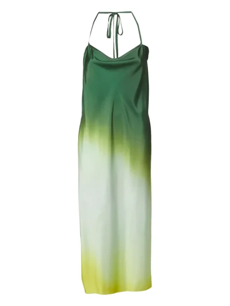 Rochie Rag & Bone din satin de costum verde
