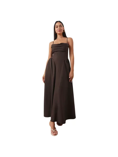 Haljina La Modeuse smeđa