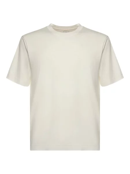 Tricou Eleventy cu decolteu rotund alb