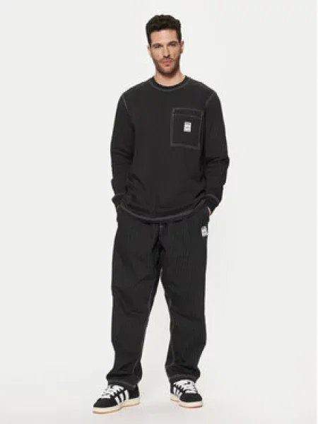 Adidas Majica z dolgimi rokavi Wabash črna