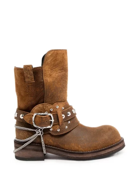 Botine Ann Demeulemeester cu tepi maro