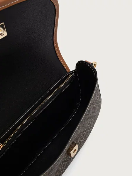Tommy Hilfiger чанта crossbody дамска от имитация на кожа кафяво