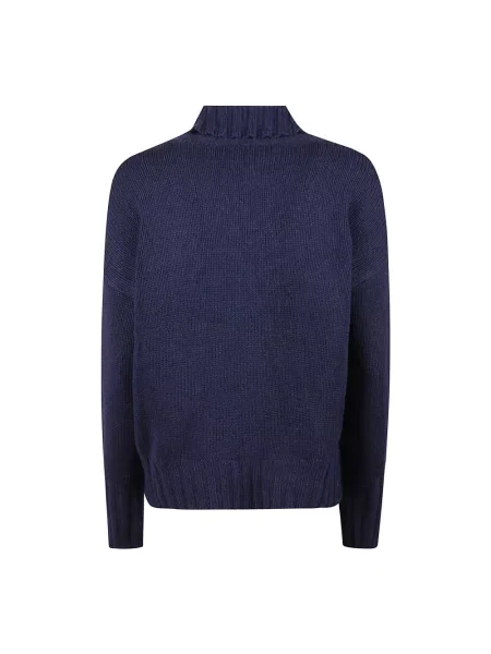 Sweter z golfem Aragona niebieski