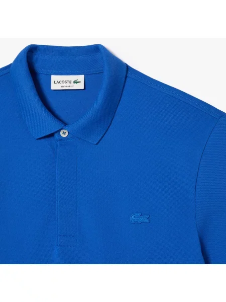 Поло Lacoste голубое