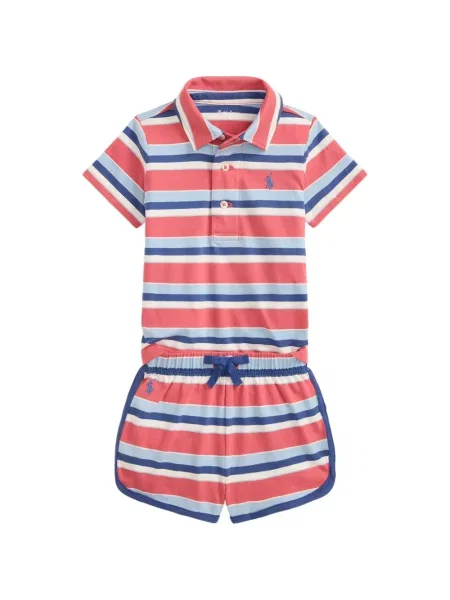 Piżama dziecięca Polo Ralph Lauren czerwona