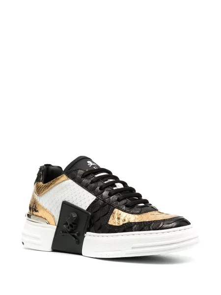 Šněrovací krajkový top Philipp Plein černý