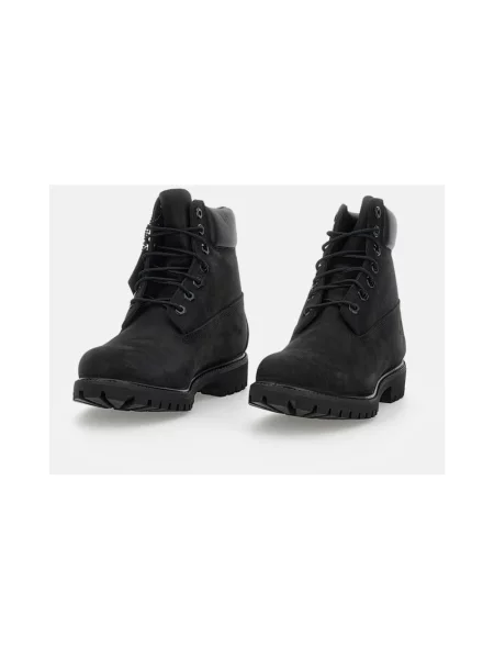 Botki Timberland sznurowane koronkowe wodoszczelne czarne