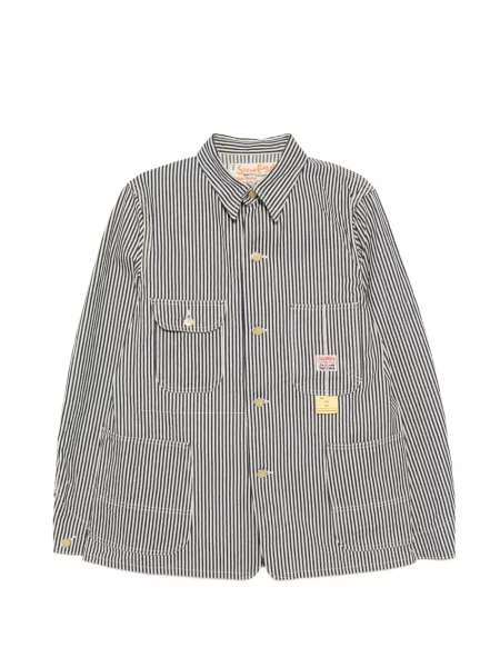 Prugasta traper jakna Sugar Cane Jeans plava