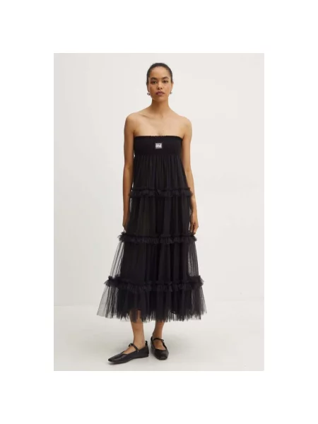 Versace Jeans Couture spódnica maxi rozkloszowana czarny