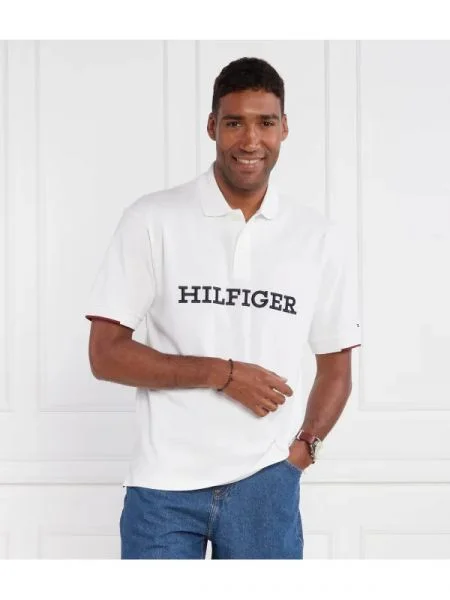 Tommy Hilfiger Polo MONOTYPE STRUC ARCHI alb