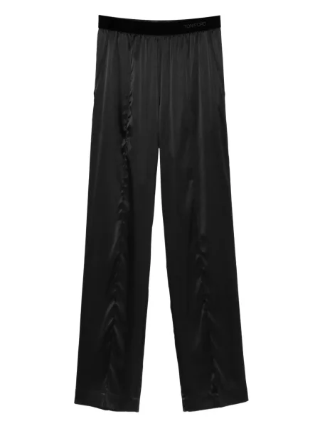 Pantaloni Tom Ford de mătase negru