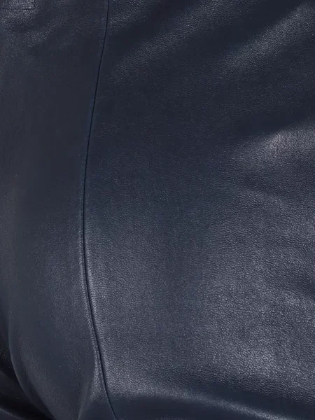 Pantaloni Stouls din piele evazate albastru
