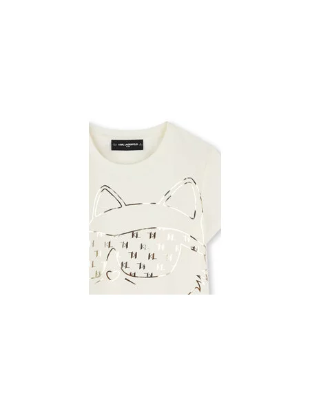 Karl Lagerfeld Kids T-shirt D Écru Regular Fit