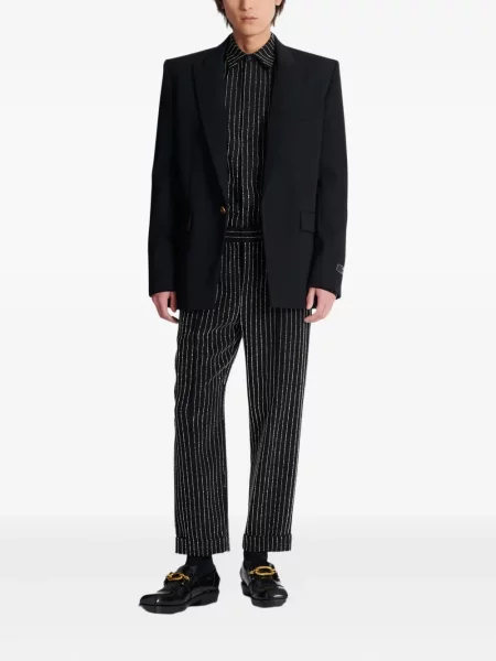 Geacă Balmain de lână negru