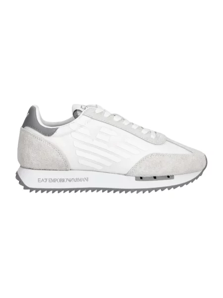Sneakersy Emporio Armani Ea7 skórzane białe