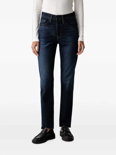 Blugi drepți Levi's® cu autograf albastru