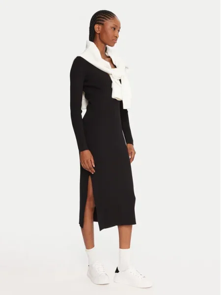 Lacoste Rochie tricotată negru