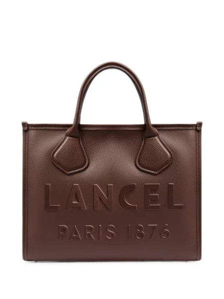 Geantă shopper Lancel din piele maro