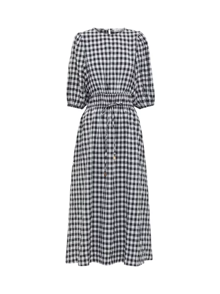 The Fated Rochie Lloyd gri / negru alb