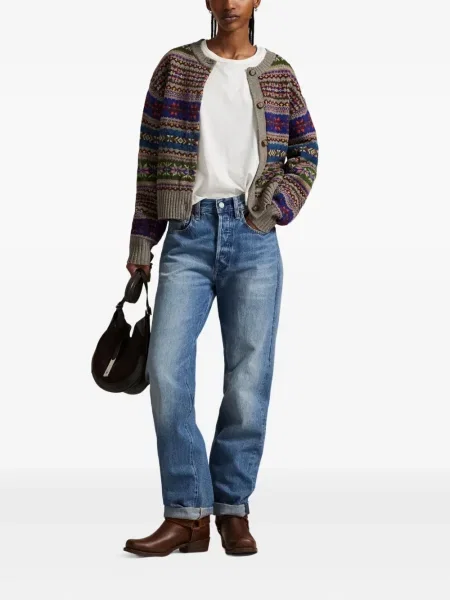 Căciulă Polo Ralph Lauren cu broderie cu dungi cowboy roșu