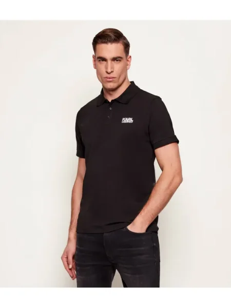 Karl Lagerfeld Tricou / alb negru