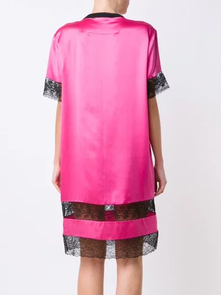 Rochie tip cămașă Givenchy din dantelă de costum roz