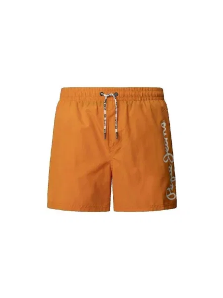 Scurt pantaloni Pepe Jeans cu autograf portocaliu