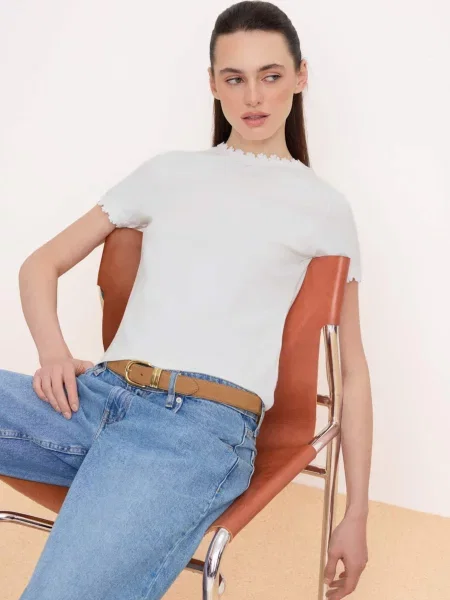 Trendyol Tricou alb