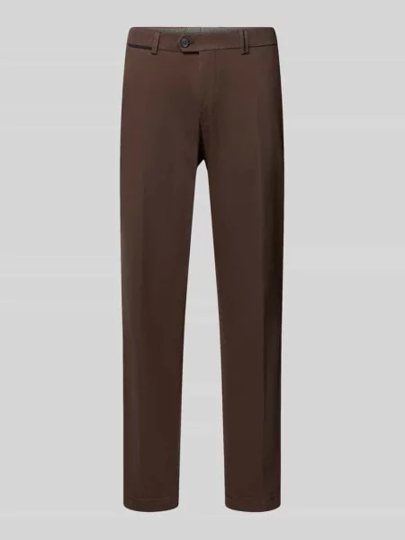 Chinosy o kroju regular fit z mieszanka bawełny model PEAKER' Hiltl