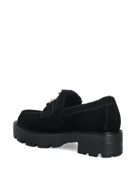 Pantofi loafer Guess cu autograf negru