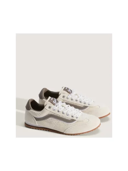 Sneakersy Vans zamszowe białe
