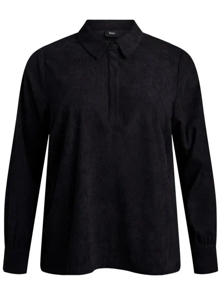 Zizzi Bluza Msurine' črna