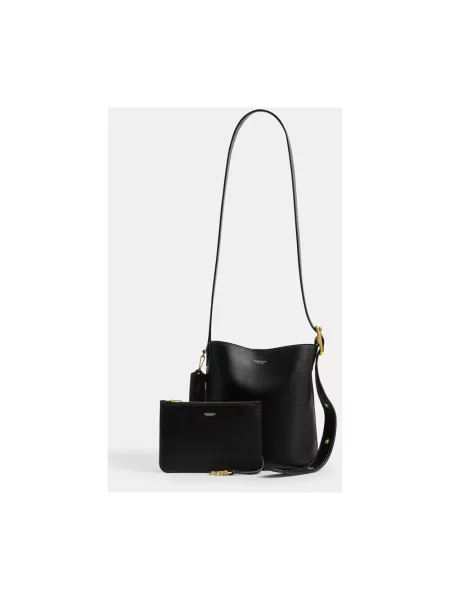Coach torebka crossbody skórzana Bleecker Bucket Bag 21 czarny