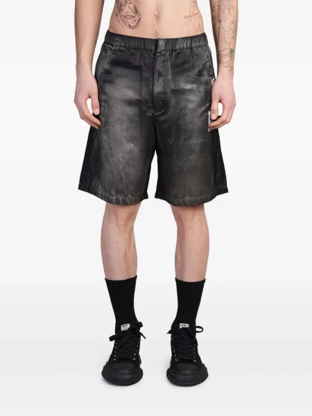 Pantaloni scurți Maison Mihara Yasuhiro zdrențuiți negru