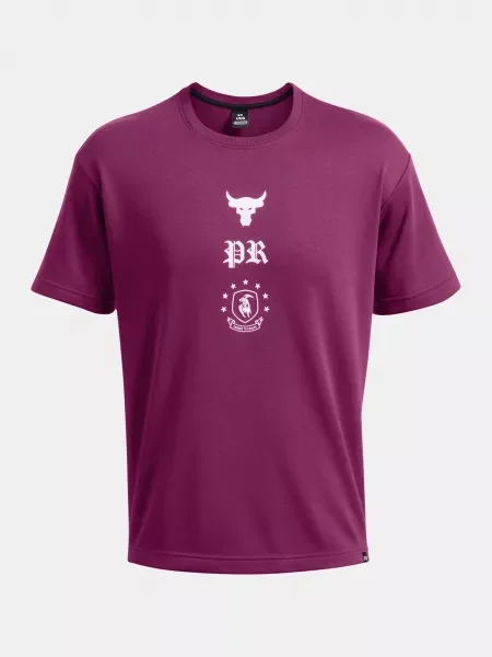 Pánske tričko Under Armour Pjt Rck Terry SS fialová