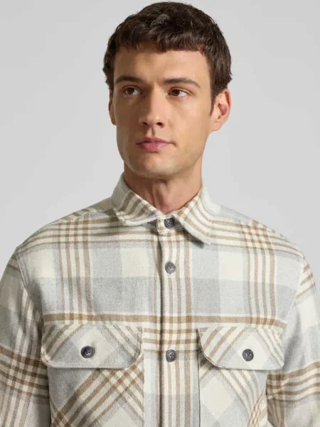 Koszula casualowa regular fit z kołnierzykiem typu kent Jack & Jones Premium