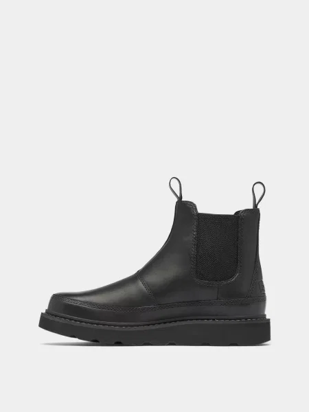 Кожаные ботинки челси Sorel черные