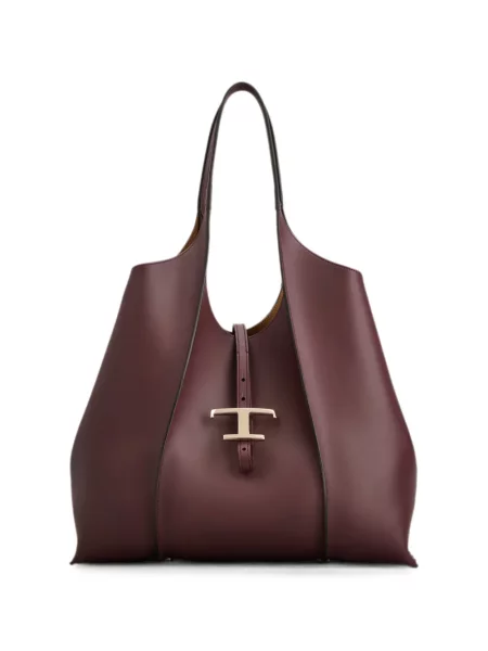 Geantă shopper Tod's din piele roșu