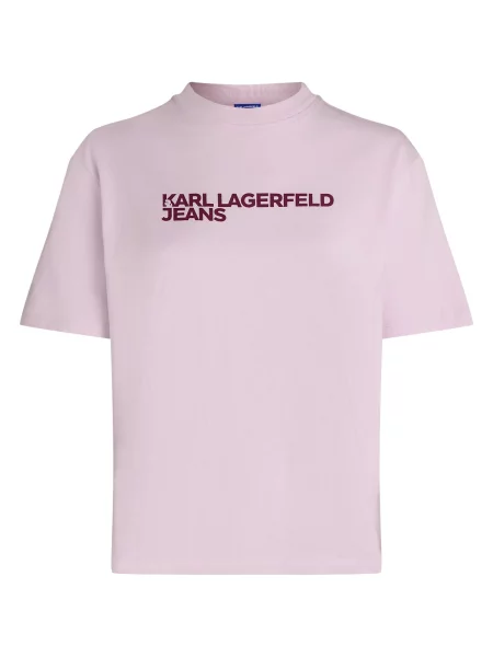 KARL LAGERFELD JEANS Tricou mov liliachiu / mov zmeură