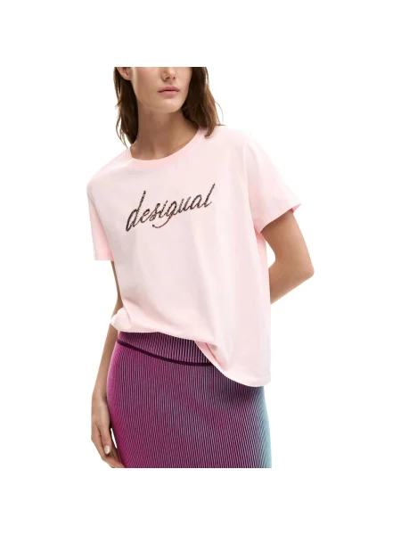 Tricou Desigual roz