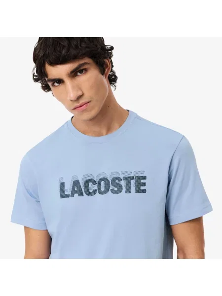 Футболка Lacoste голубая