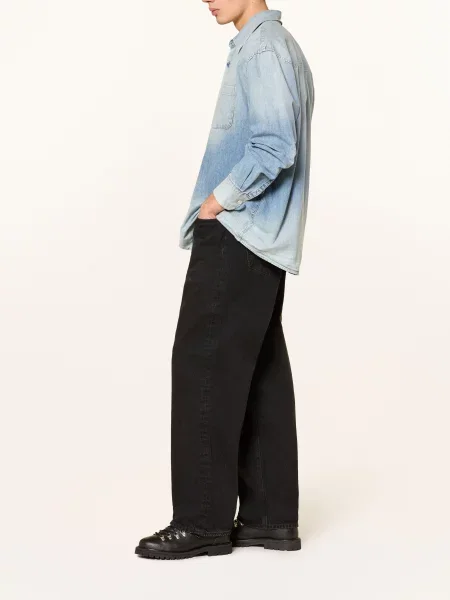 Agolde Dżinsy Fusion Baggy Taper Fit schwarz