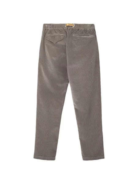 Pantaloni White Sand de catifea cord alb