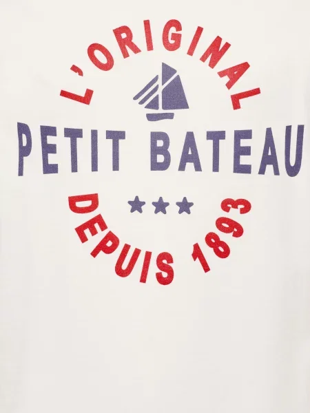 Petit Bateau T-Shirt weiss biała