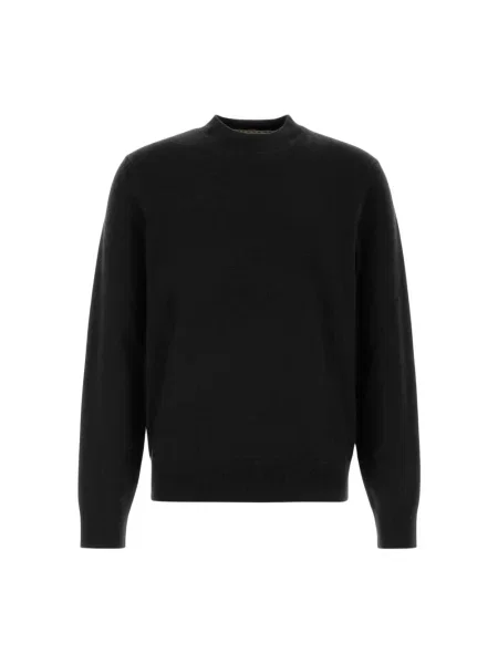 Sweter Burberry z kaszmiru czarny