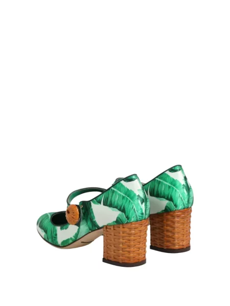 Pantofi cu toc Dolce & Gabbana cu imagine verde