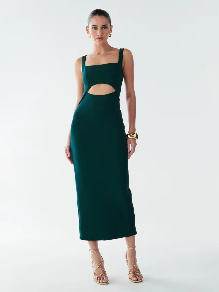 BWLDR Rochie Adi închis verde