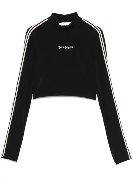 Haftowana koszulka Palm Angels czarna