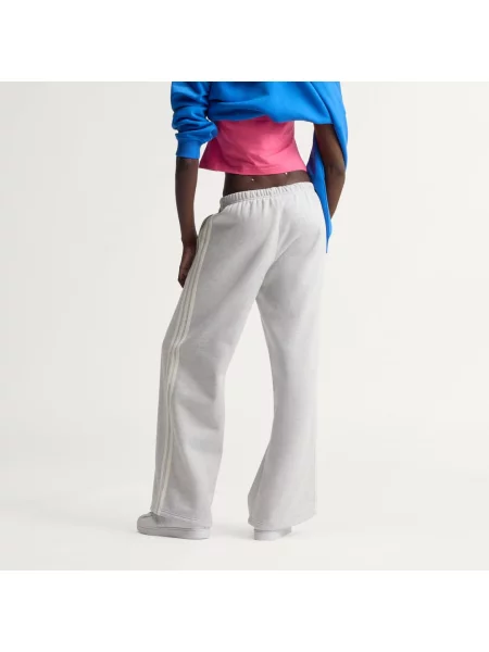 Pruhované kalhoty Adidas bílé